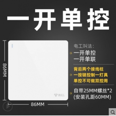 单开单控开关