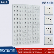 海利洛手机充电柜-100门铁门款